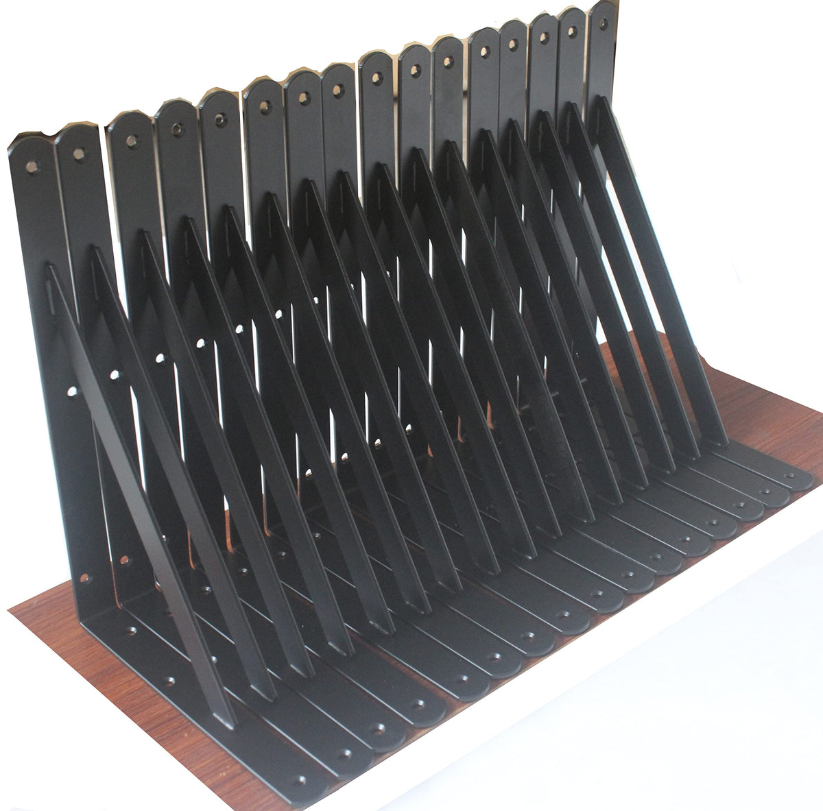 MHMYDZ brackets mounted on wall show solid shelf support