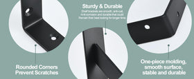 Depth compatibility for 10 to 14 inch MHMYDZ shelves shown