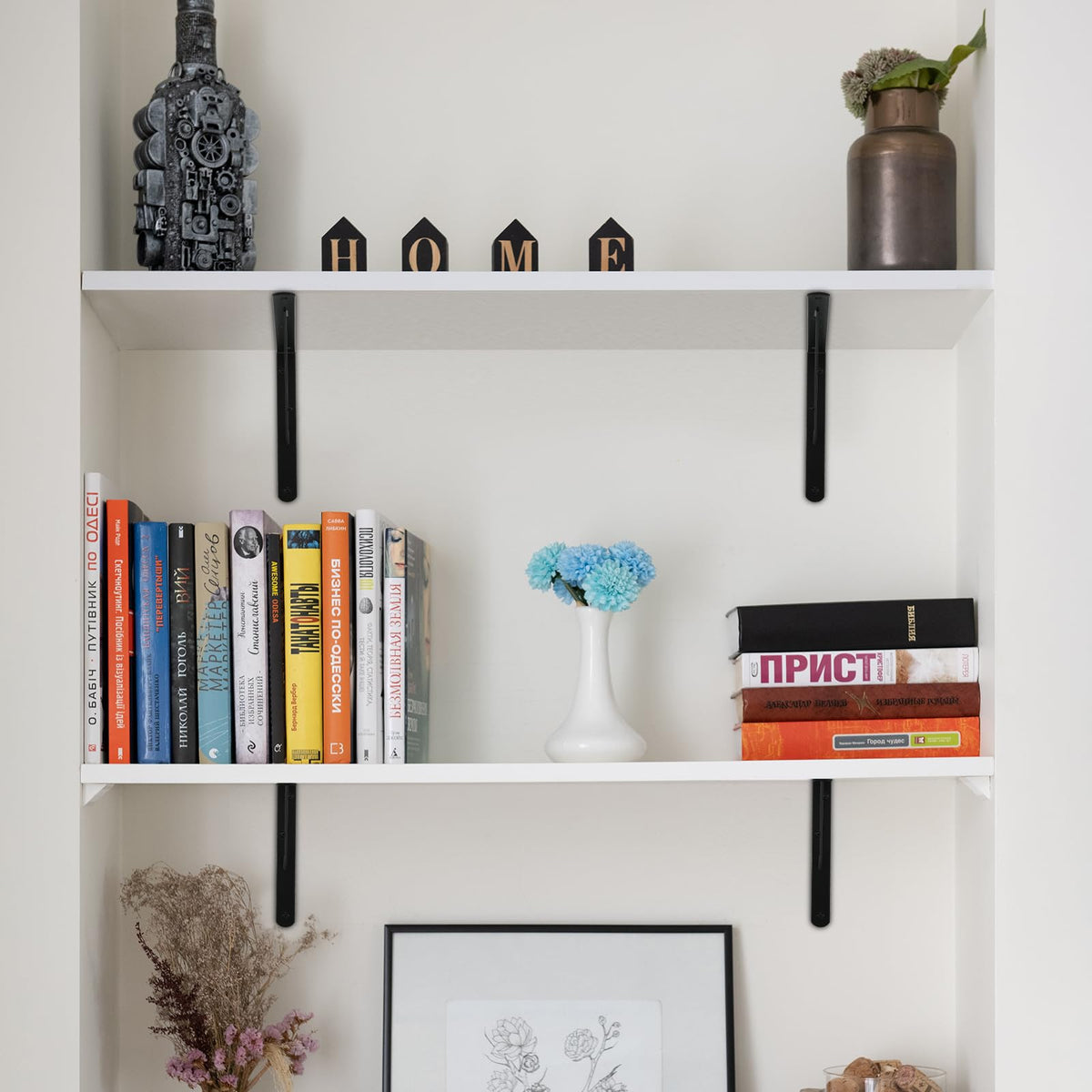 MHMYDZ L-brackets suitable for floating shelves and display setups