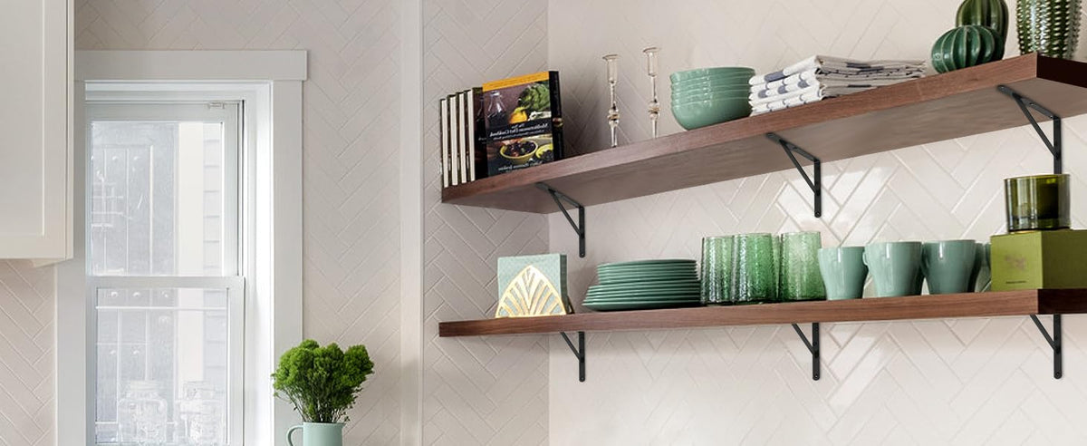 MHMYDZ wall-mounted brackets organize books, tools, and decor safely.