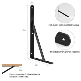 MHMYDZ heavy-duty bracket close-up shows durable 3mm steel construction.