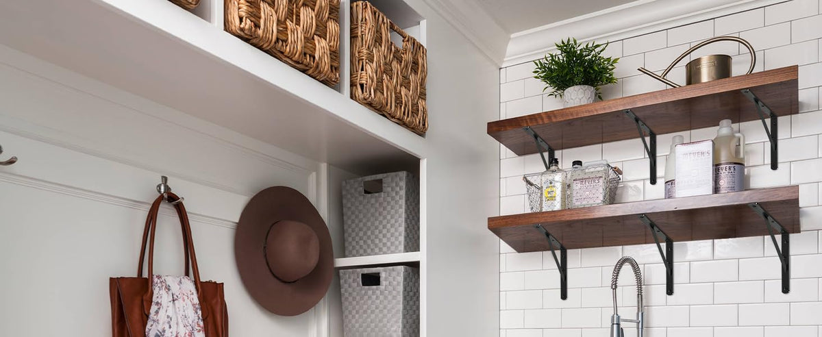 MHMYDZ heavy-duty brackets enabling flexible shelving arrangements
