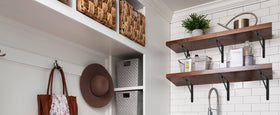 MHMYDZ heavy-duty brackets enabling flexible shelving arrangements