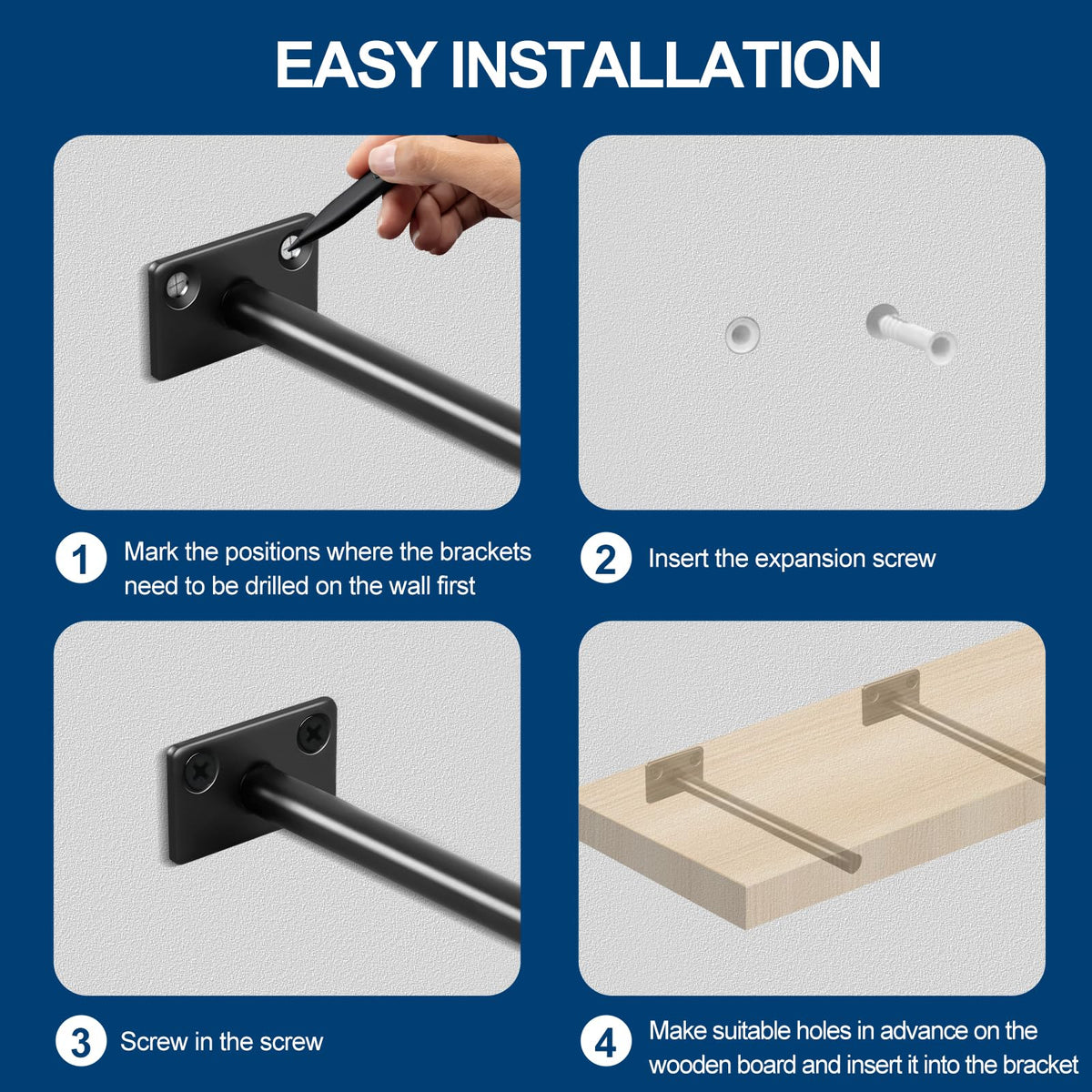 MHMYDZ kitchen floating shelf setup demonstrates space-saving solution.
