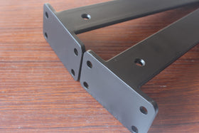 MHMYDZ matte black bracket in assembly view for modern storage