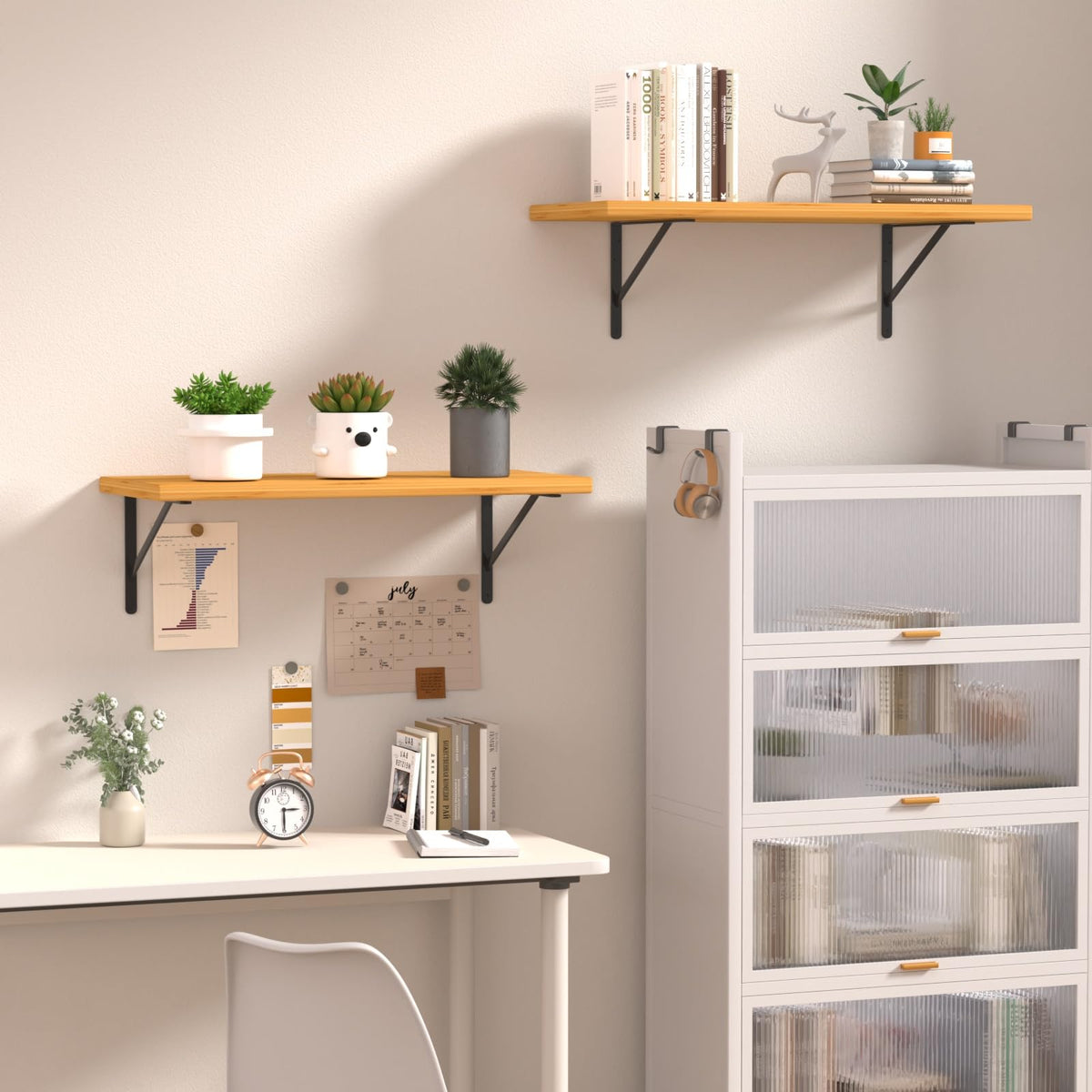 MHMYDZ 20-pack brackets help maximize space in any room.