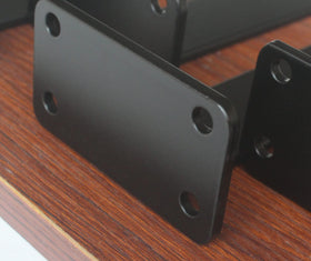 MHMYDZ rustic industrial bracket set 8-pack adds reclaimed vibe