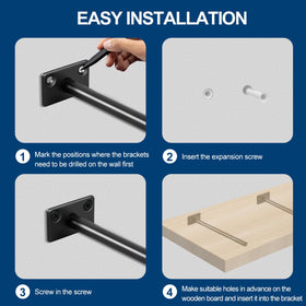 MHMYDZ screws and wall plugs included for easy installation.