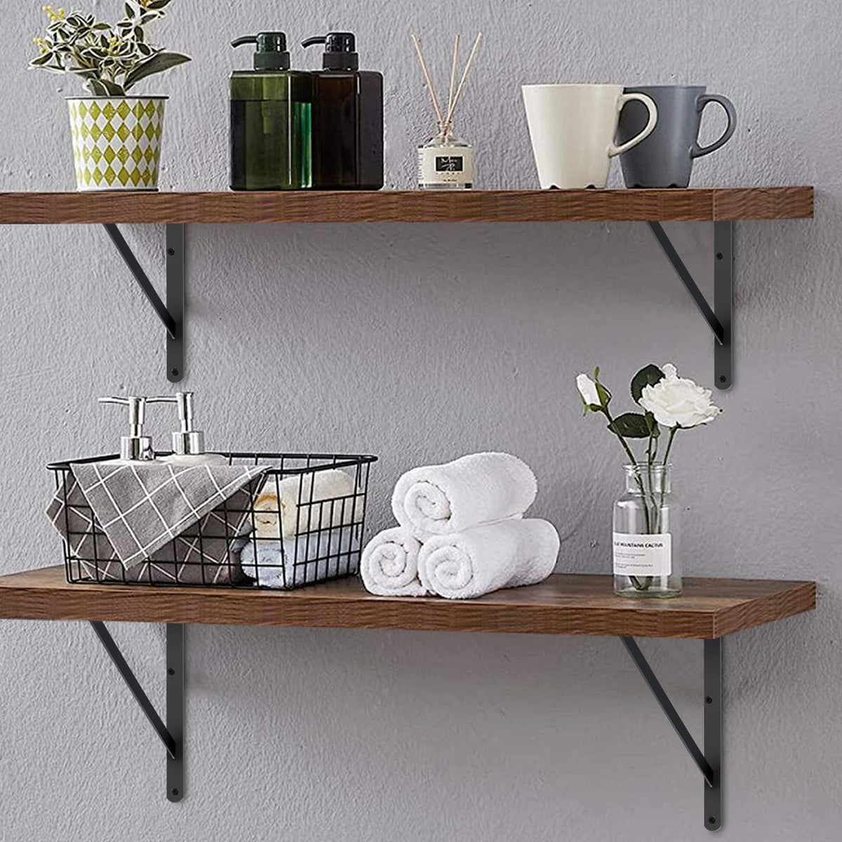 MHMYDZ stable shelf-support setup suitable for kitchen, garage, or office.