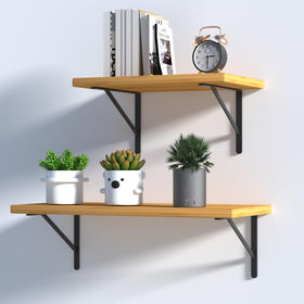 MHMYDZ sturdy steel construction offers durable support for shelves.