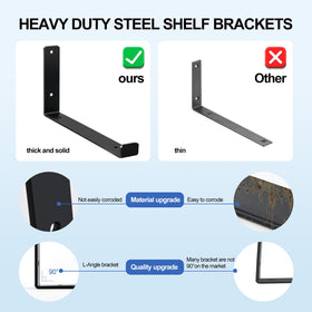 MHMYDZ wall-mounted shelf with bracket and board slot in use.
