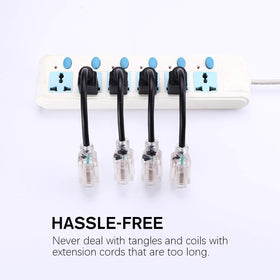 Miady molded plugs extension cord with durable cover against moisture and sun