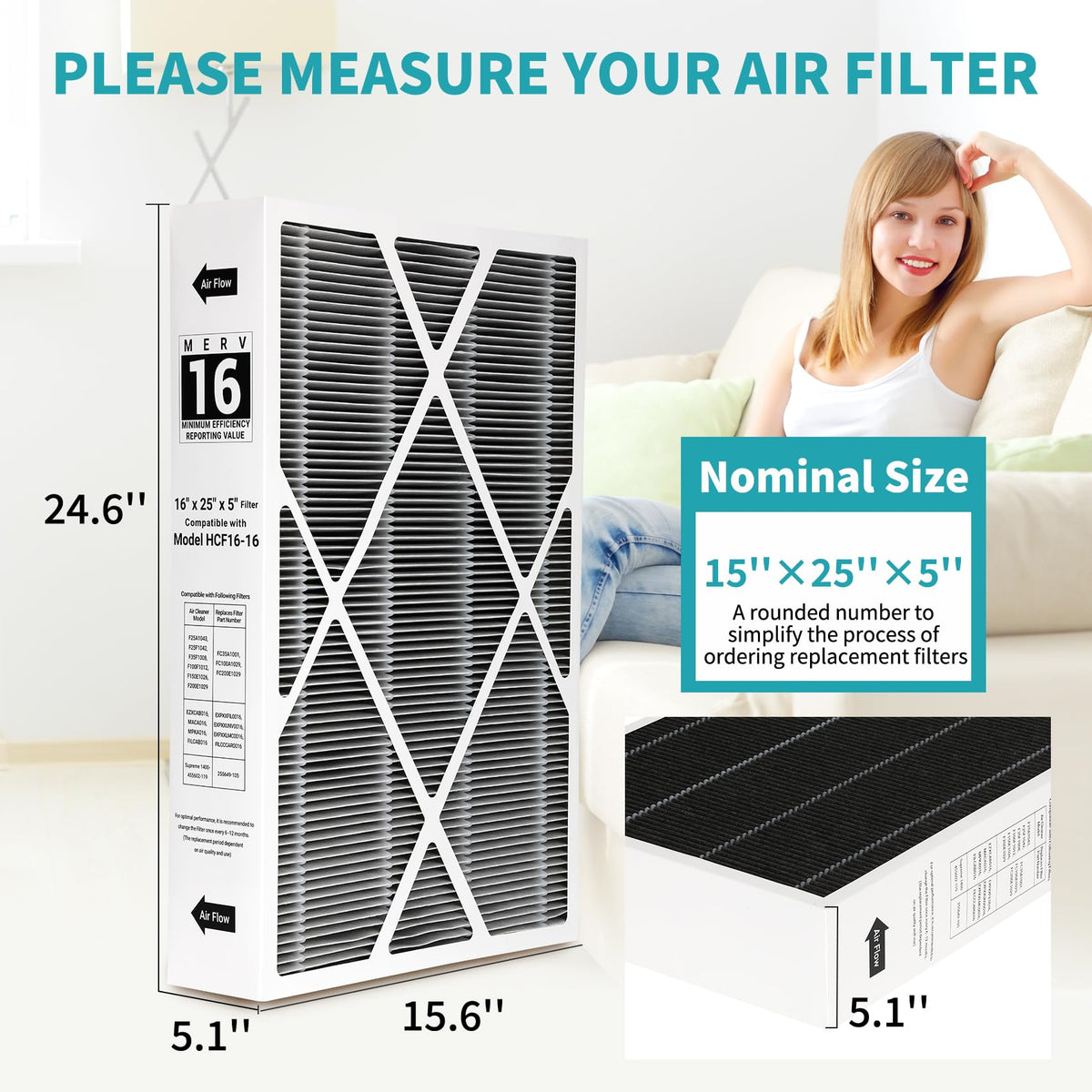 Micnce 6672 carbon-clean media layer helps reduce odors and maintain purity.