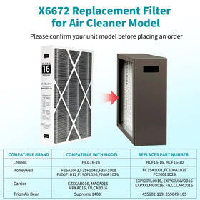 Micnce 6672 MERV16 filter assembly shows simple replacement in HVAC systems.