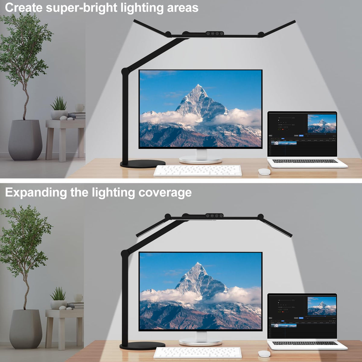 Micomlan Architect Desk Lamp joints enable multi-directional lighting for precise task illumination.