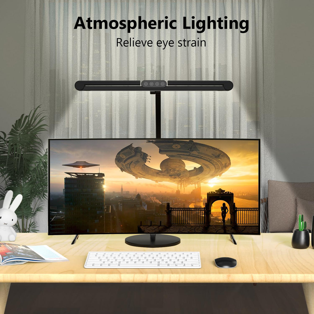 Micomlan Architect Desk Lamp swing arm provides flexible positioning for focused work.