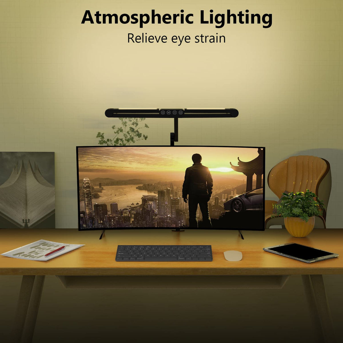 Micomlan lamp offers ambient light sensing to adapt brightness to surroundings.