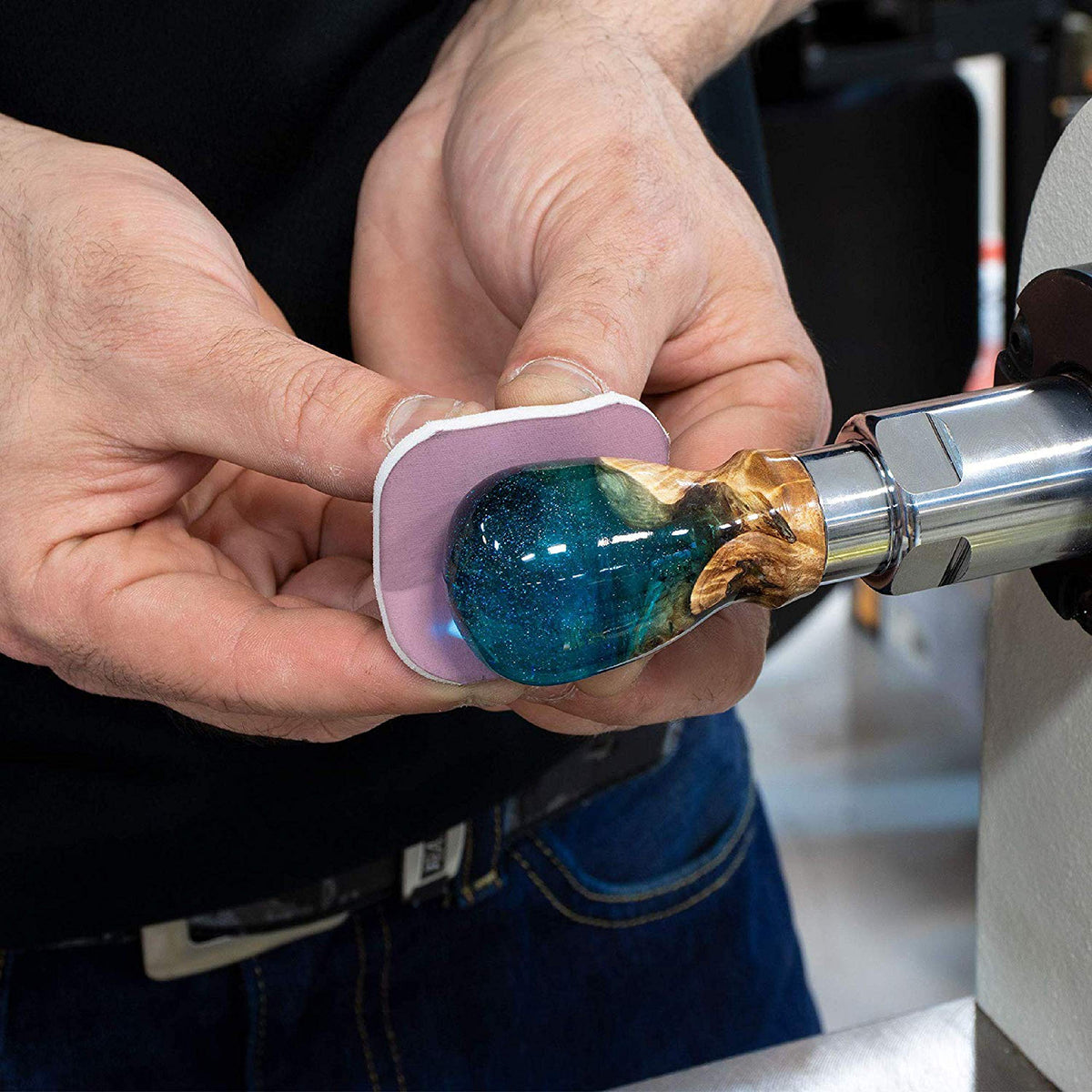 Micro-MESH Soft Touch 4000 grit pad for final polish on plastics and resins