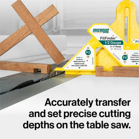 Microjig FitFinder fast adjustment saves time on each project.