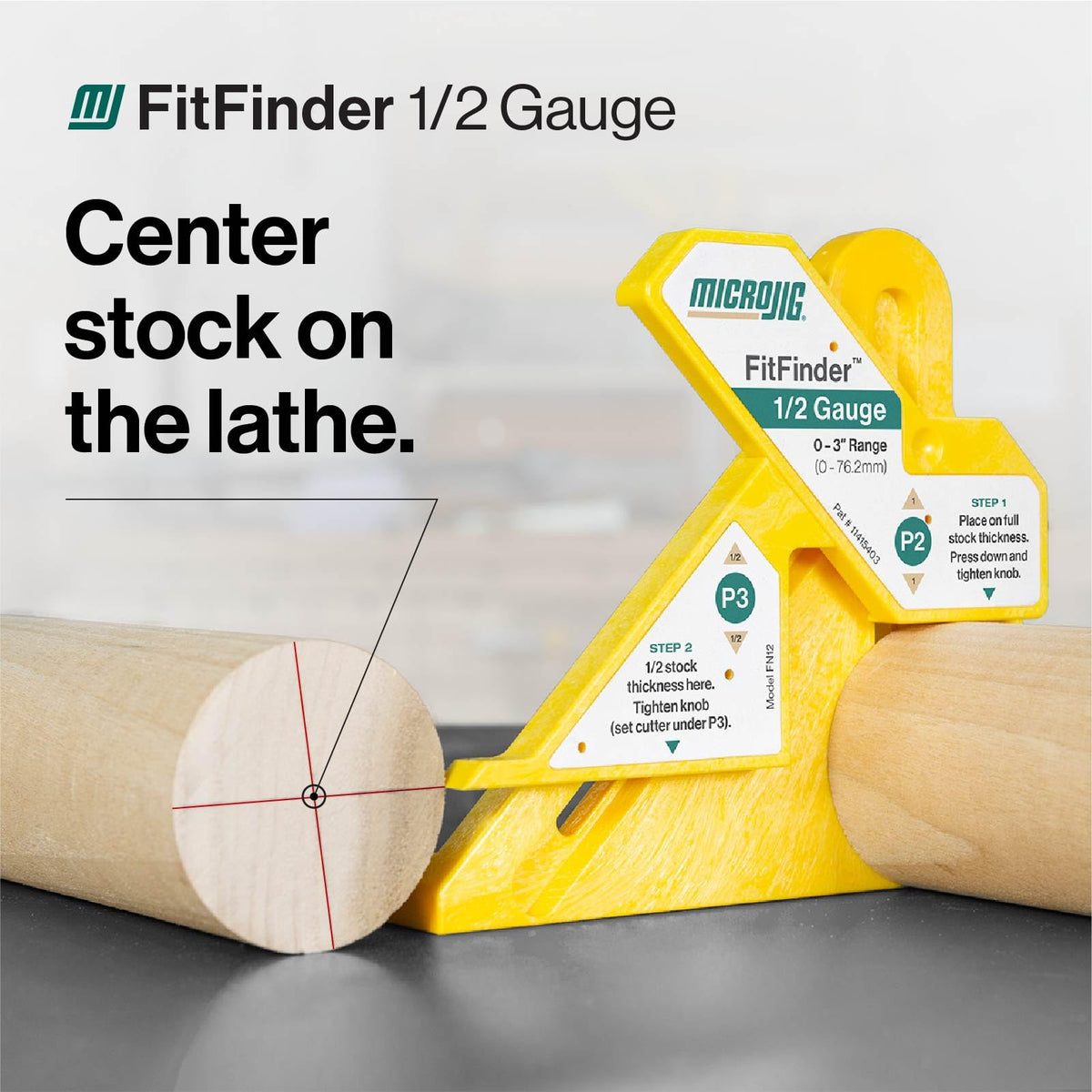 Microjig FitFinder lathe workflow improves center balance and repeatable setups.