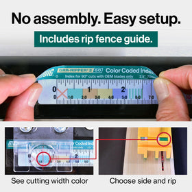 Two GRR-RIPPER 2GO blocks used together for longer cuts