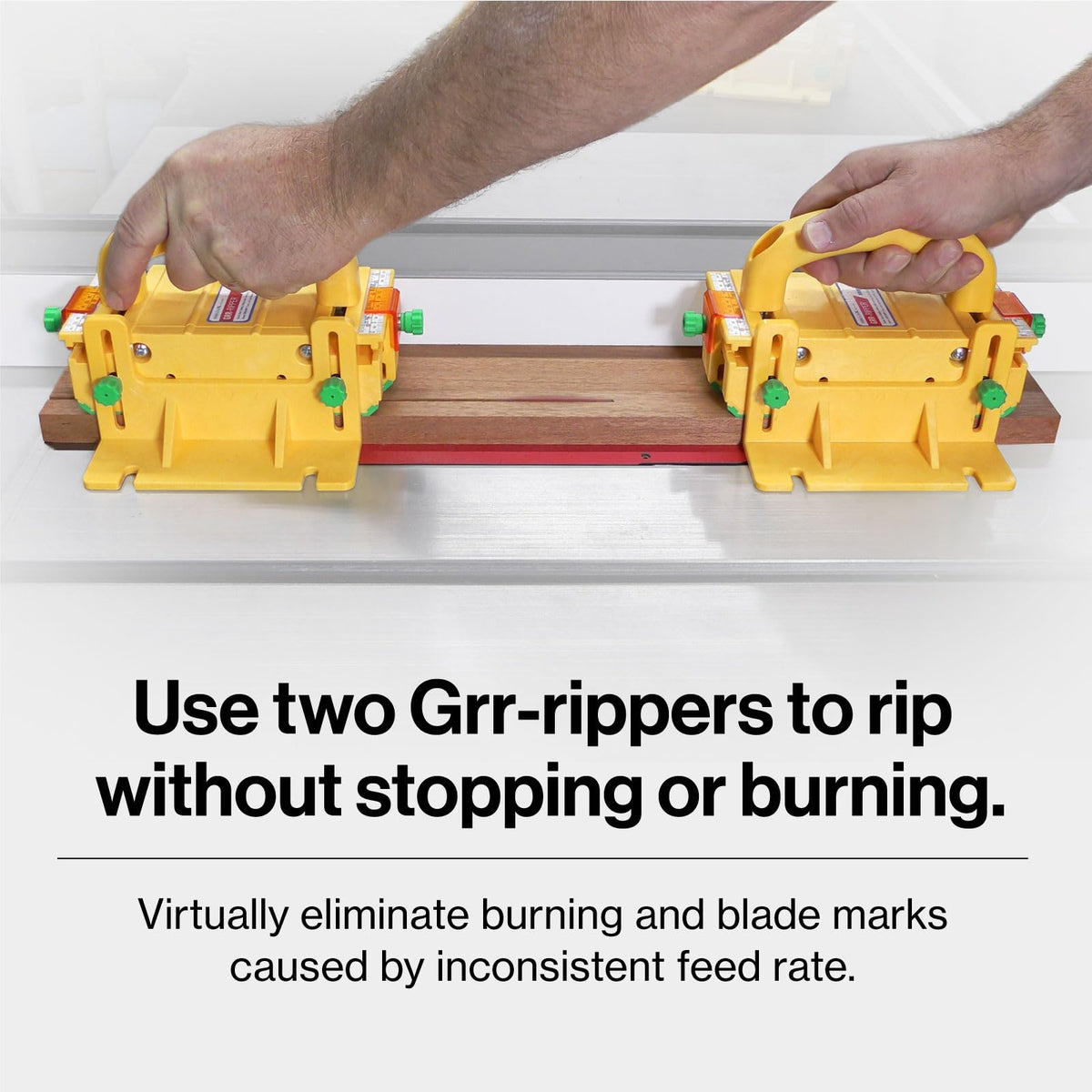 MICROJIG GRR-RIPPER PRO GREEN GRR-RIP traction delivers superior grip on tough materials.