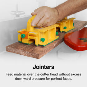 MICROJIG GRR-RIPPER PRO in-use context shows versatile performance across saws and jigs.