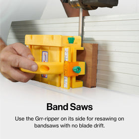 MICROJIG GRR-RIPPER PRO router-table use promotes stable cuts and cleaner finishes.