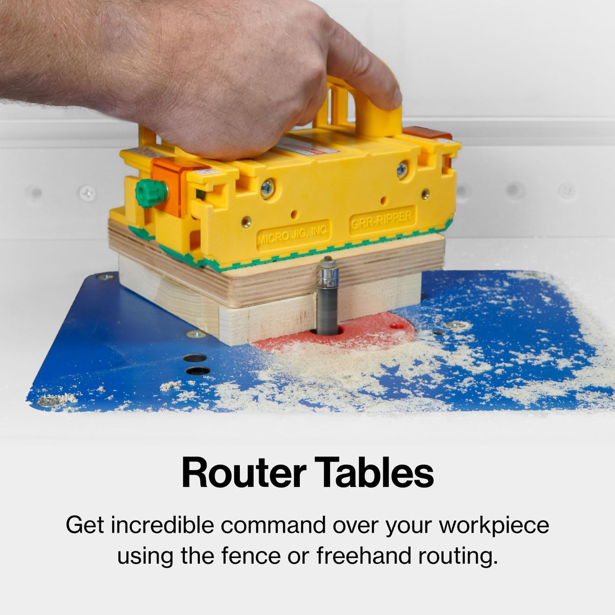 MICROJIG GRR-RIPPER PRO ready for table saw workflows enhances thin rips and bevels.