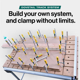 MICROJIG MatchFit Dovetail Clamps create versatile jigs and fixtures for repeatable setups