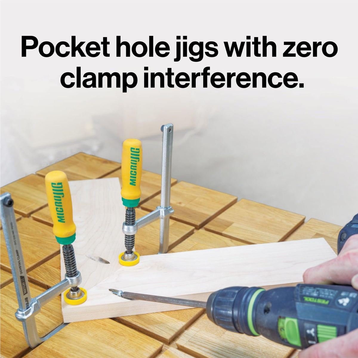 MICROJIG MatchFit Dovetail Clamps are made in the USA for quality and reliability