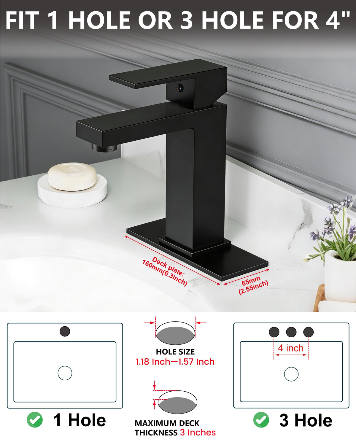 Midanya ABS pop-up drain with overflow