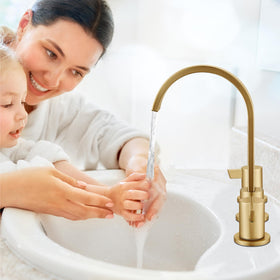 Midanya gold finish rotatable spout enables flexible water direction for daily tasks