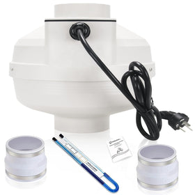 MIDCVFRUN 4-inch radon fan installation kit enables quick basement setup and reliable airflow