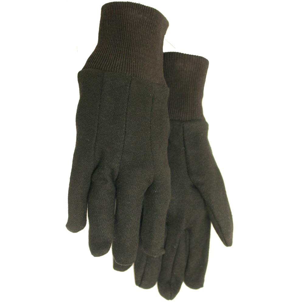 Midwest jersey gloves with knit cuff preventing dirt intrusion during tasks.