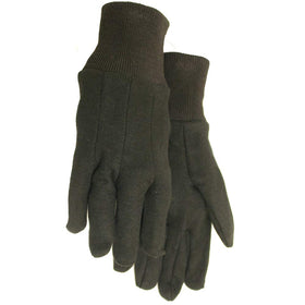 Midwest jersey gloves with knit cuff preventing dirt intrusion during tasks.