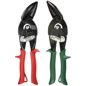 Midwest Snips Blackout left-cut offset snip for precise straight and curved cuts.