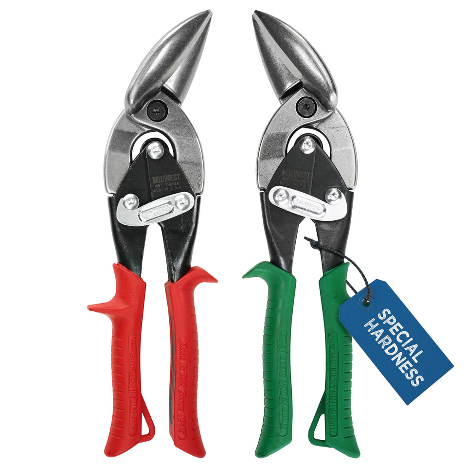 Midwest Snips MWT-SS6510C left-cut offset snip for precise long cuts