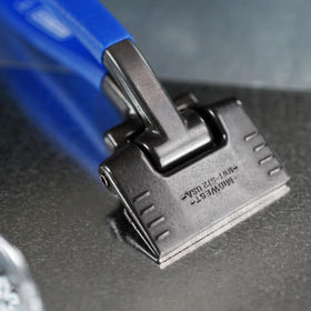 Midwest Snips seamer tong Kush'N-Power grips provide comfortable, slip-free handling.