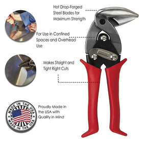 Midwest Snips upright design supports confined-space work.