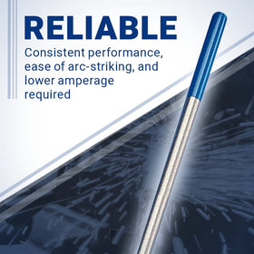 2% lanthanated tungsten enables reliable arc starts