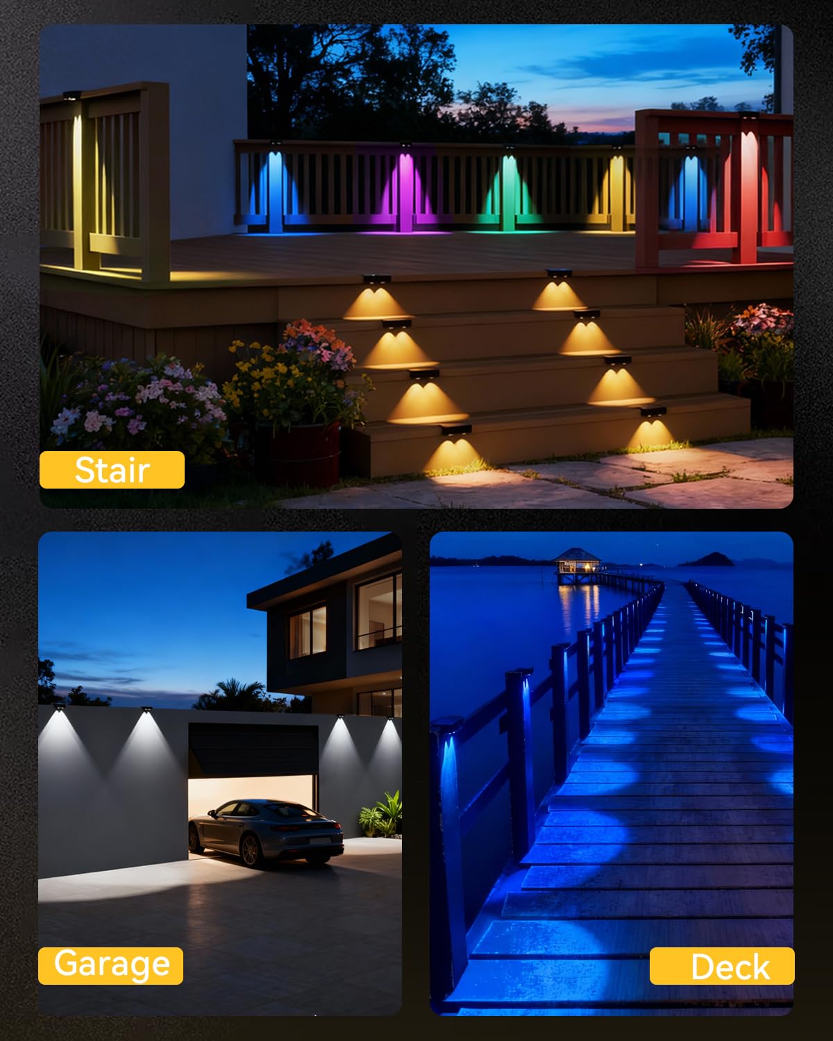 MIFISH easy installation for fence, stairs, and patio setups