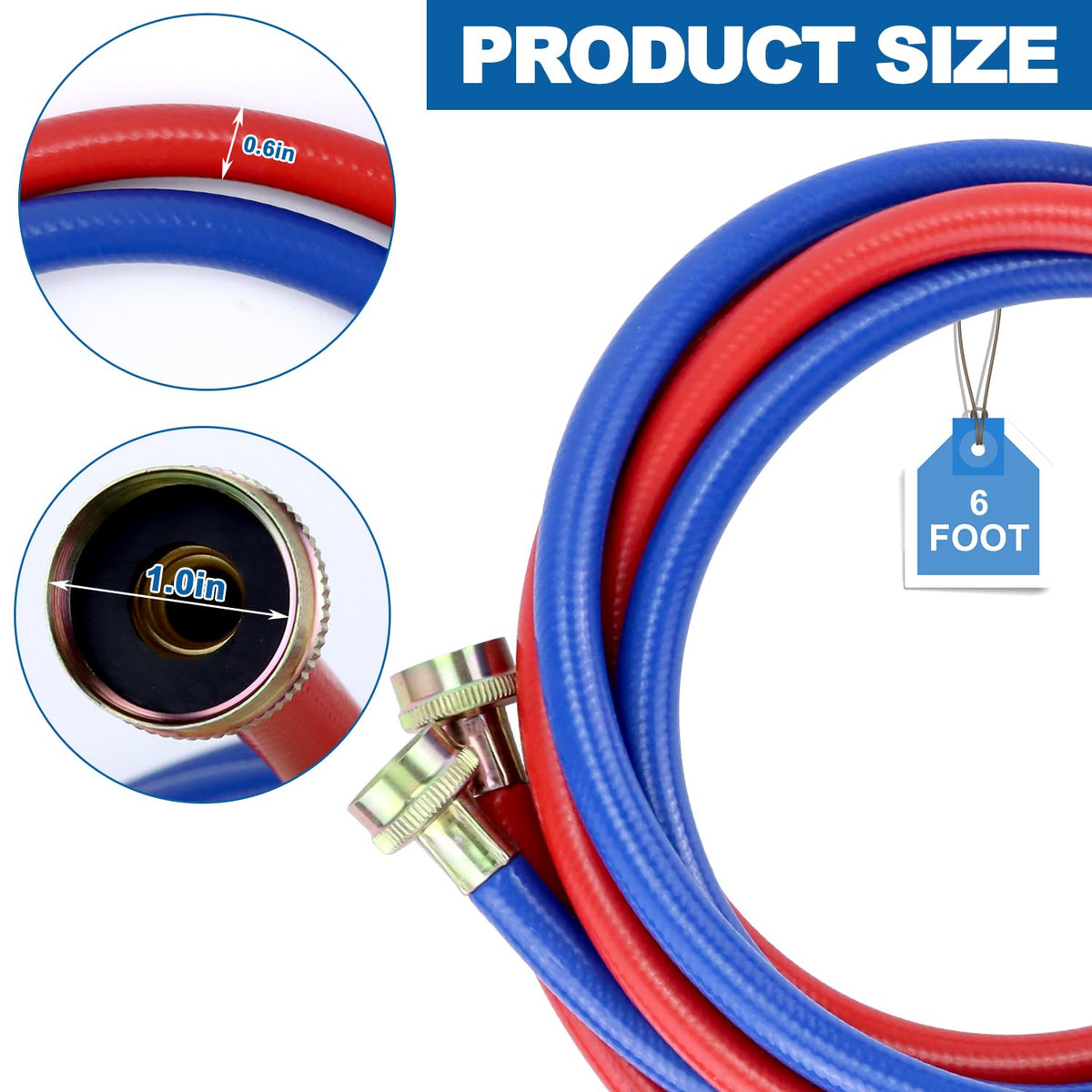 MIFLUS color-coded hot and cold lines for quick setup.