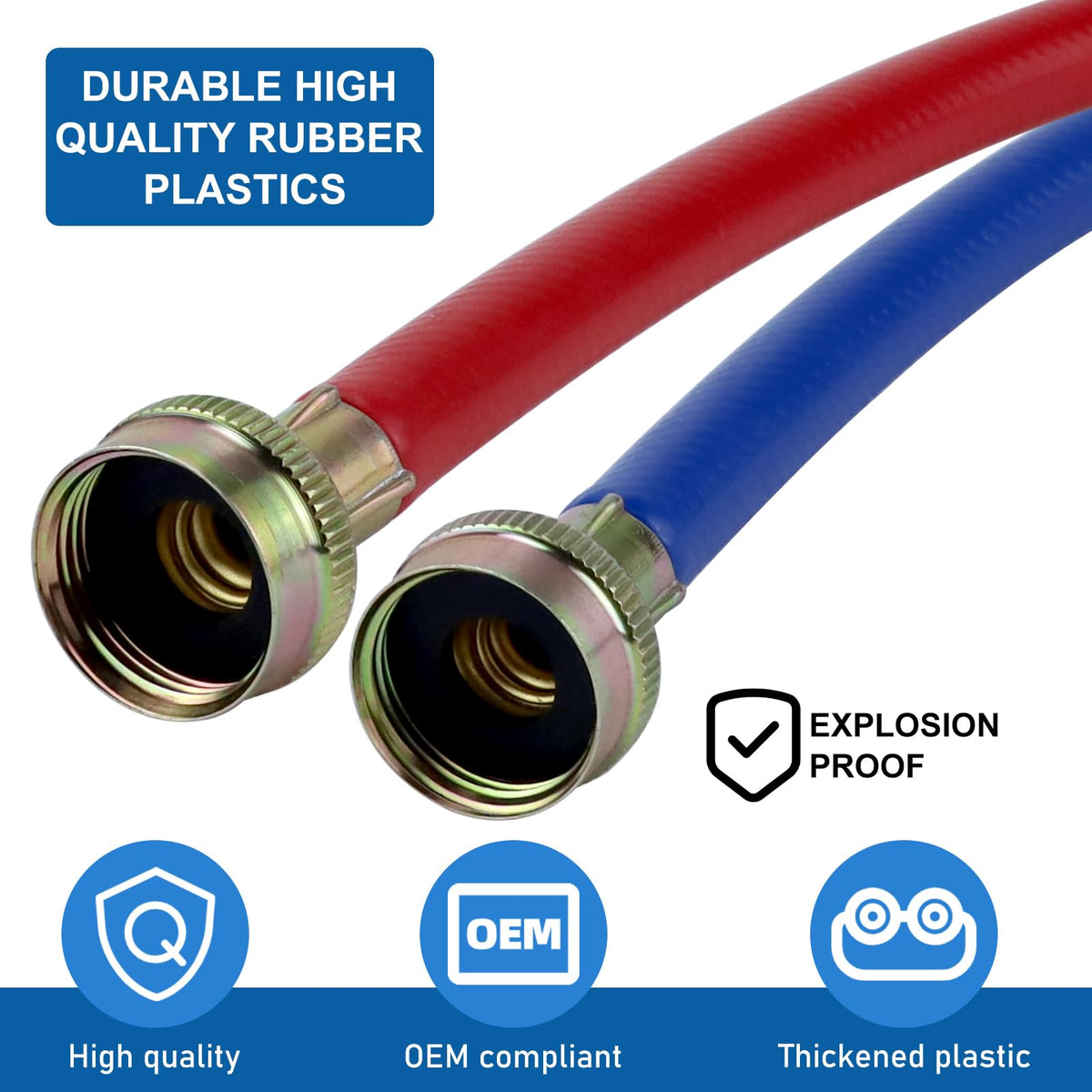 MIFLUS burst-proof design with rugged rubber materials.