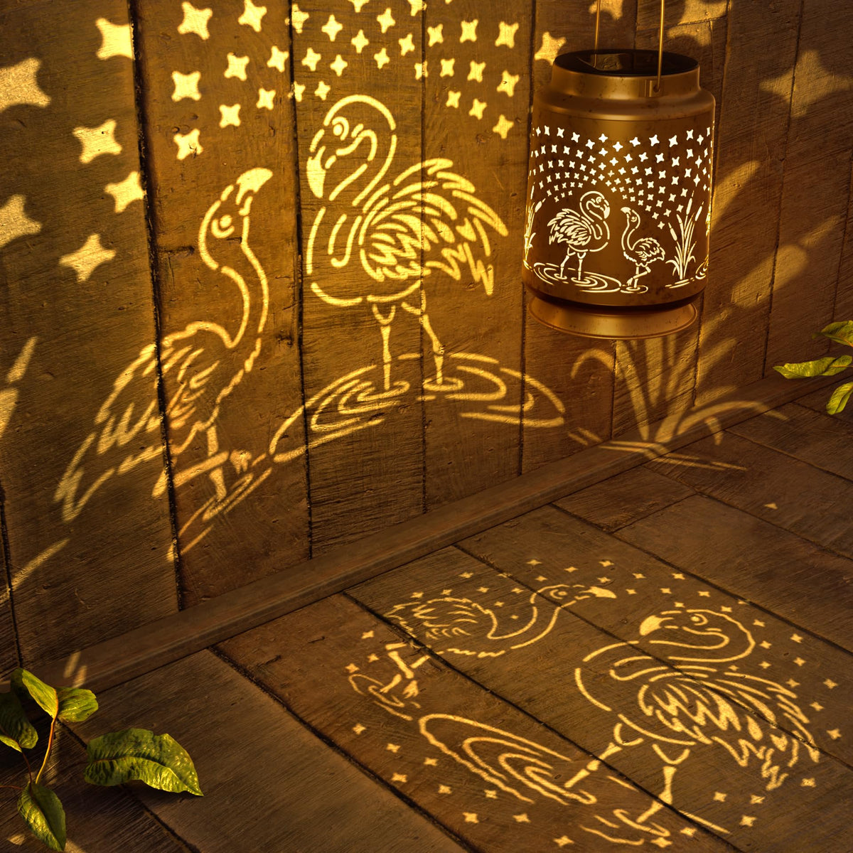 Miggley flamingo lantern garden light brightens pathways with tropical charm.