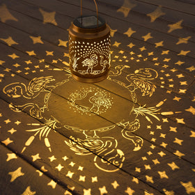 Miggley flamingo solar light creates a serene tropical nighttime atmosphere.