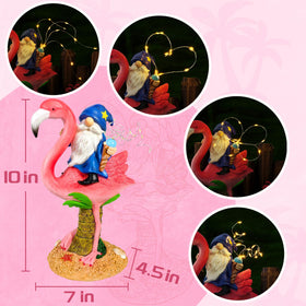 Miggley LED wand garden figurine lights pathways after sunset.