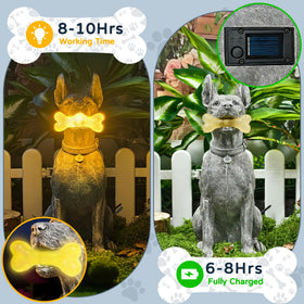 Miggley Doberman statue enhances outdoor spaces with lifelike posture
