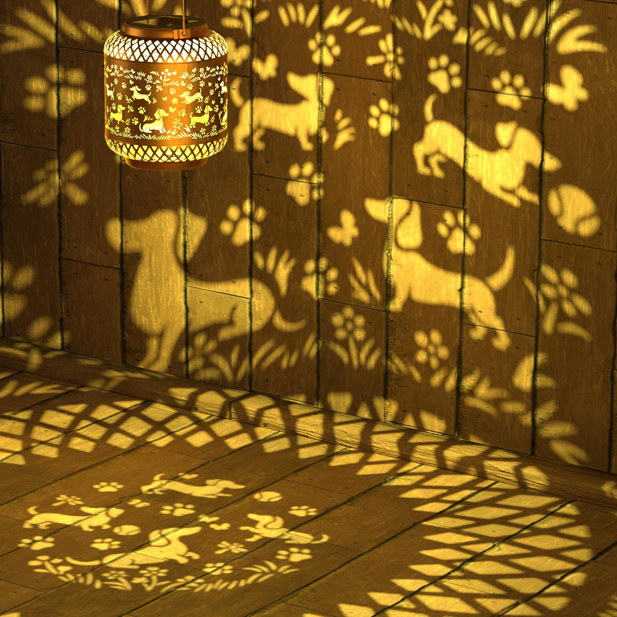 Miggley Waterproof Metal Outdoor Lantern withstands rain and snow for year-round use.