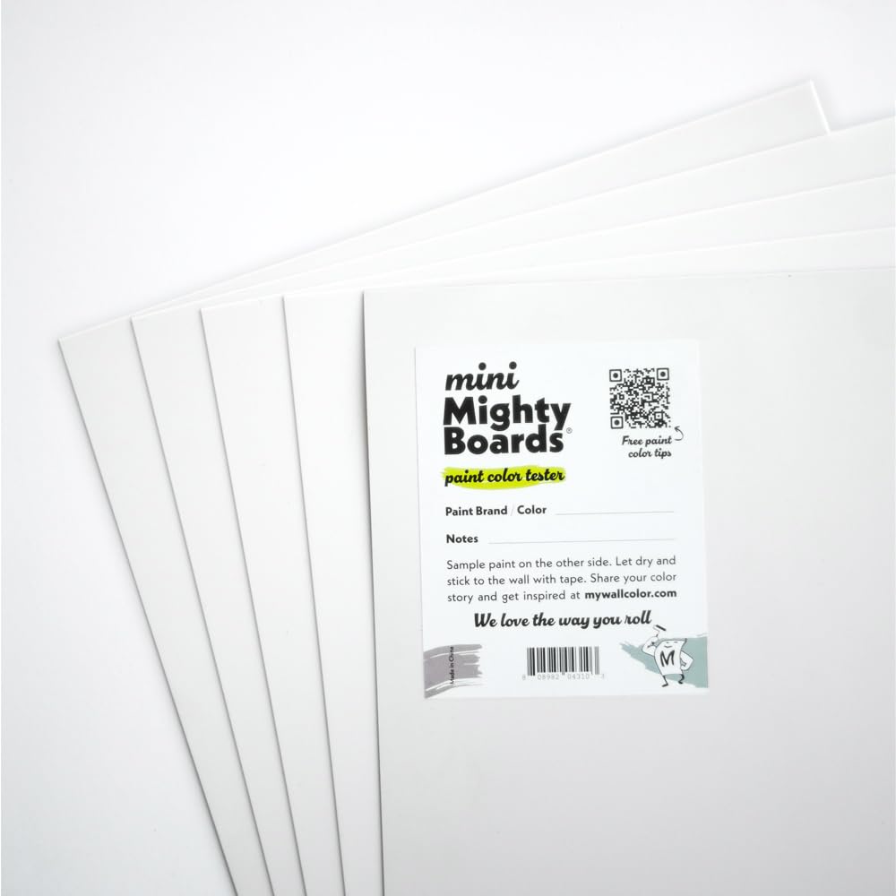 Mighty Boards Minis set of five white panels for color previews